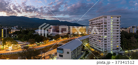 Panoramic skyline of Chiang Mai, Thailand. 37341512