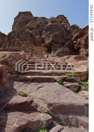 Stairs in Petra, Jordan 37343942