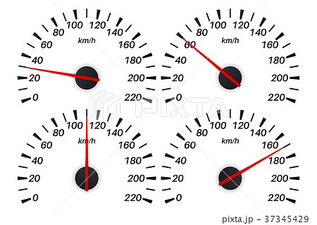 Speedometer Scale Set Of Speed Indicationのイラスト素材