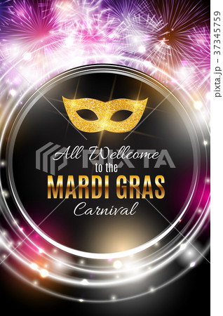 Mardi Gras Party Mask Holiday Poster Background Mardi Gras Party Mask Holiday Poster Background 37345759