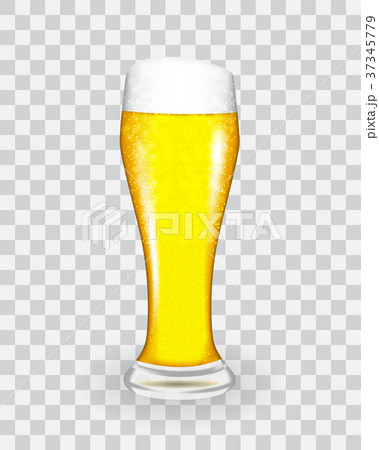 Naturalistic glass with fresh light cold beer in Naturalistic glass with fresh light cold beer in 37345779