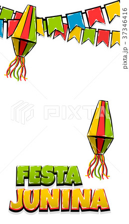 Festa Junina vertical text banner 37346416