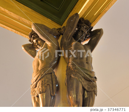 Statue of atlantes in building of New Hermitage. Statue of atlantes in building of New Hermitage. 37346771