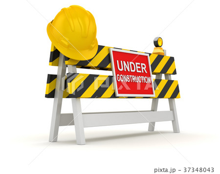 Under Construction Roadblock Under Construction Roadblock 37348043