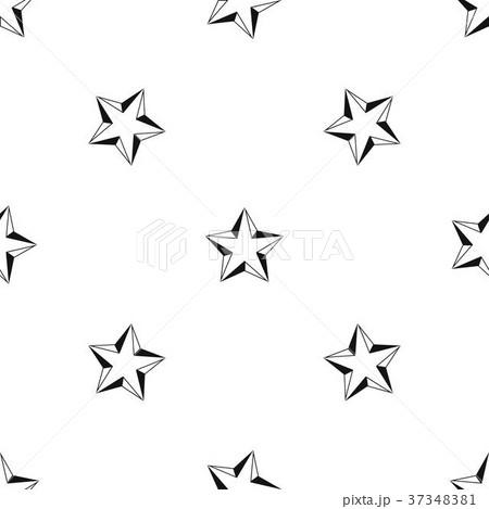 Star pattern seamless black 37348381