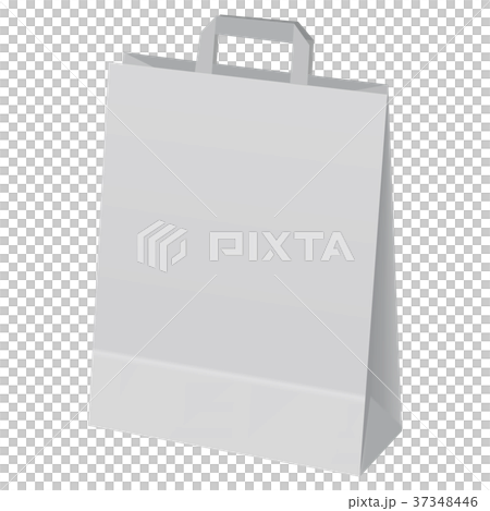 Paper hand bag mockup, realistic style 37348446