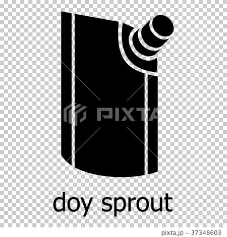 Doy pack icon, simple black style Doy pack icon, simple black style 37348603