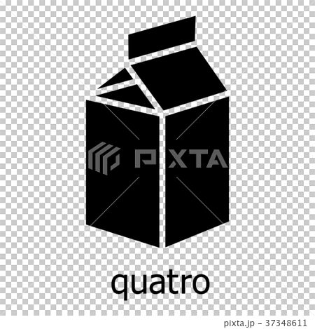 Quatro packag icon, simple black style Quatro packag icon, simple black style 37348611
