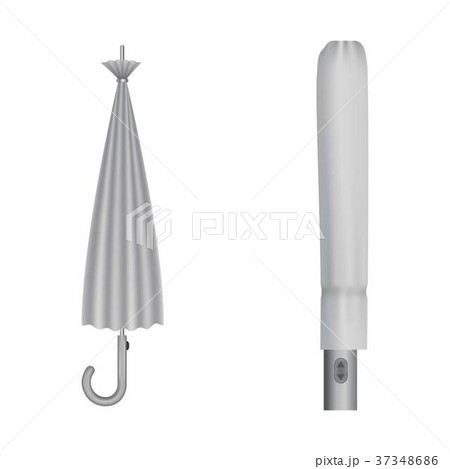 Closed umbrellas mockup, realistic style 37348686