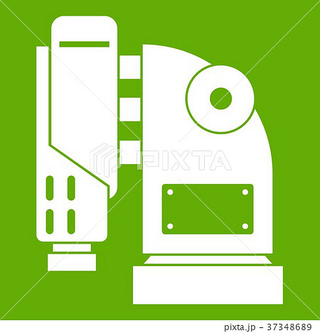 Pneumatic hammer machine icon green 37348689