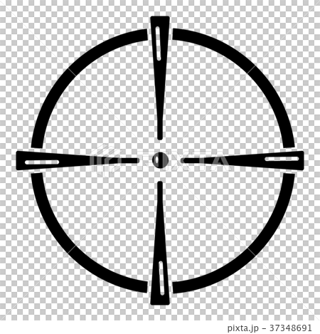 Paintball gun sight icon, simple style Paintball gun sight icon, simple style 37348691