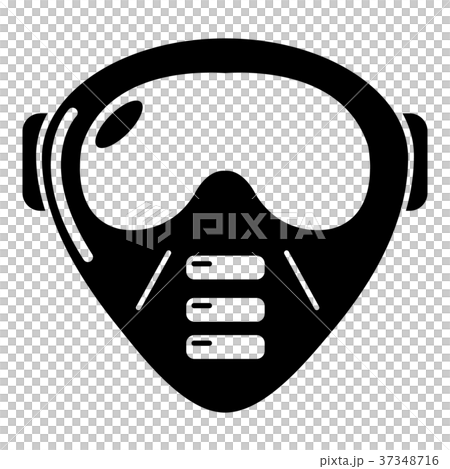 Paintball mask equipment icon, simple style 37348716