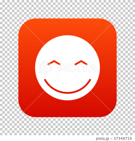 Smiling emoticon digital red Smiling emoticon digital red 37348719