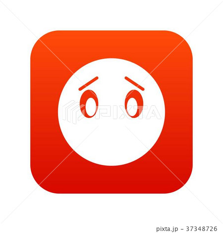 Emoticon digital red 37348726