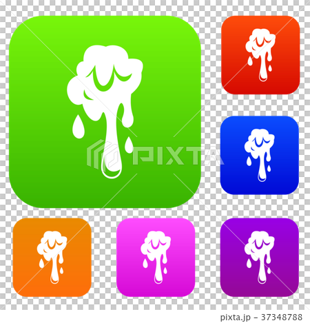 Dripping slime set color collection 37348788