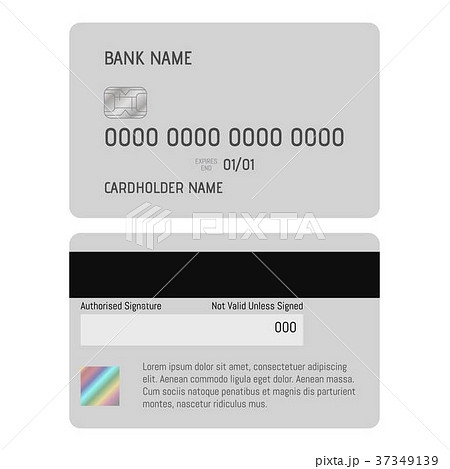 Credit card icon, realistic style Credit card icon, realistic style 37349139