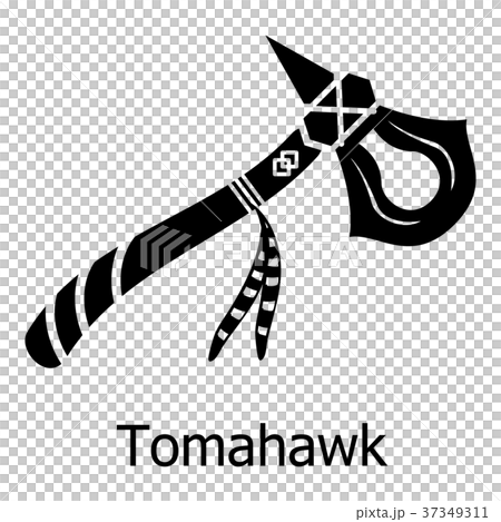 Tomahawk icon, simple black style Tomahawk icon, simple black style 37349311