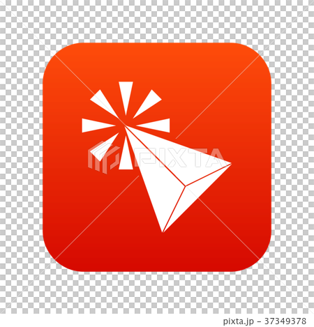 Click icon digital red 37349378
