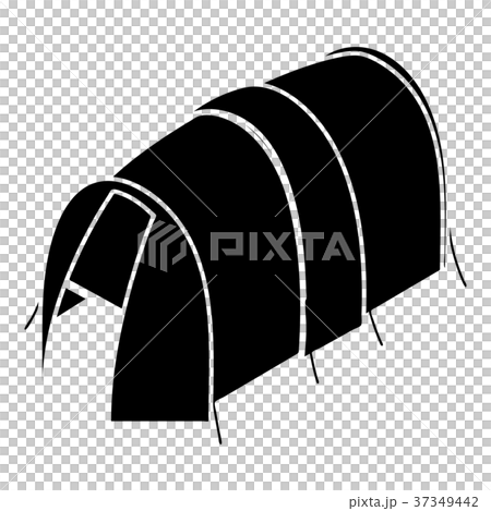 Long tent icon, simple style Long tent icon, simple style 37349442