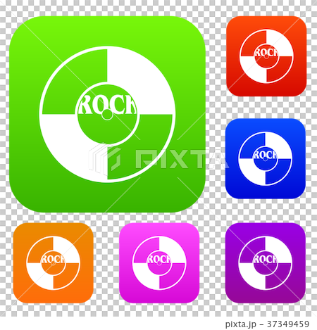 Vinyl set color collection 37349459