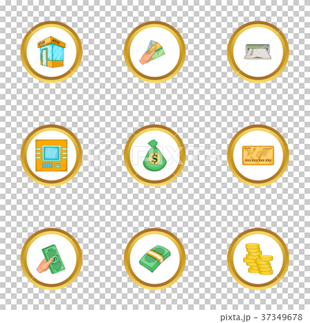 Wallet icons set, cartoon style Wallet icons set, cartoon style 37349678