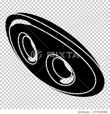 Oval clothes button icon, simple style Oval clothes button icon, simple style 37350096