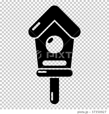 Wooden birdhouse icon , simple style 37350927