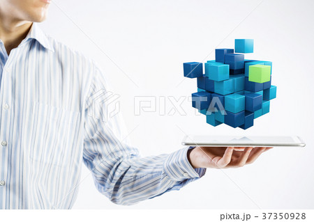 Thinking outside the box as concept 37350928