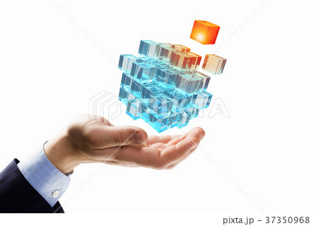 Thinking outside the box as concept 37350968