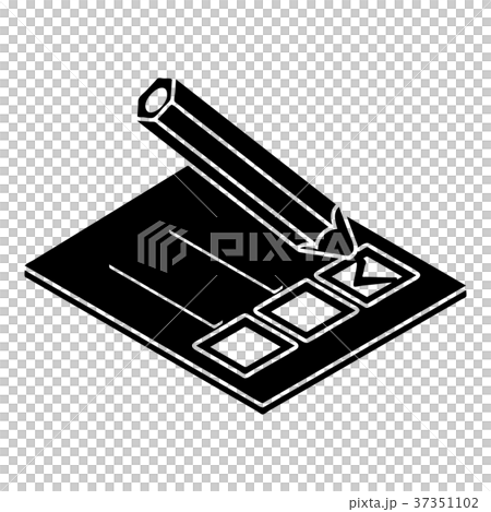 Election paper icon, simple style - Stock Illustration [37351102] - PIXTA