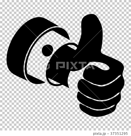 Election thumb up icon, simple style 37351295
