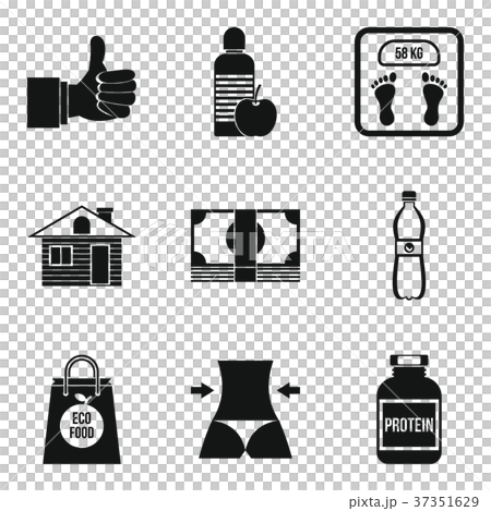 Special diet icons set, simple style 37351629