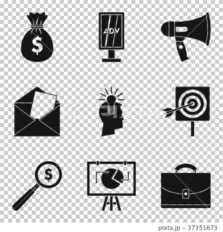 Despoil icons set, simple style Despoil icons set, simple style 37351673