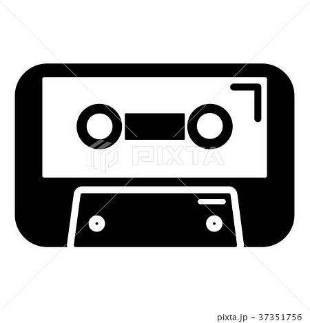 Cassete tape icon , simple style 37351756