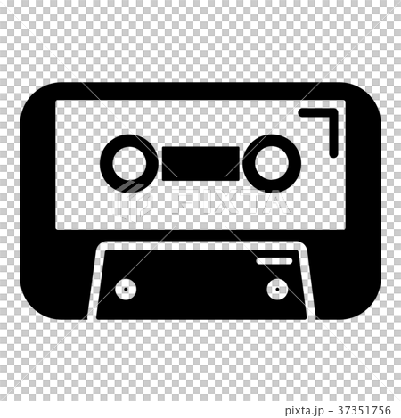 Cassete tape icon , simple style 37351756