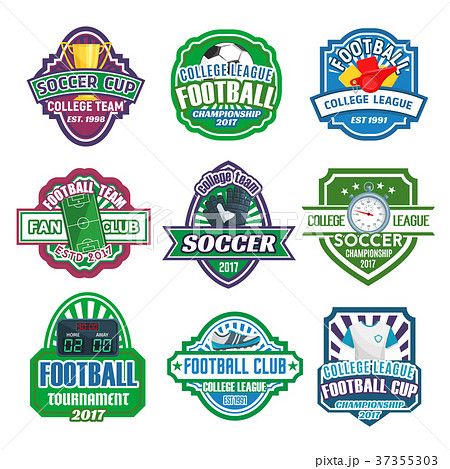 Vector icons for soccer club football league team 37355303