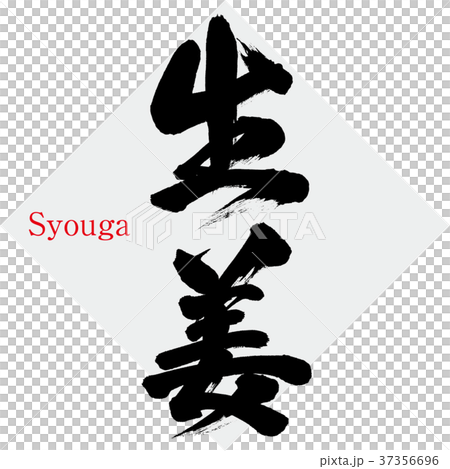 生姜(筆文字・手書き) 生姜(筆文字・手書き) 37356696