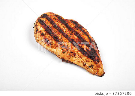 Chicken meat. Grilled fillet pieces isolated on 37357206