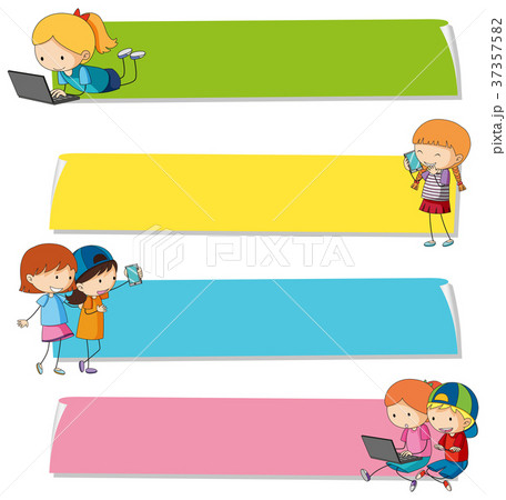 Banner templates with kids on different devices Banner templates with kids on different devices 37357582