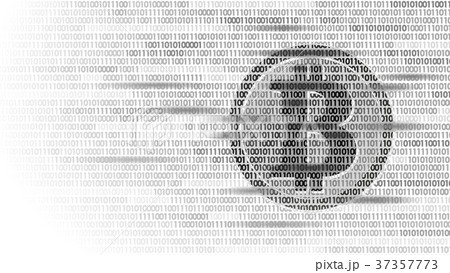 Bitcoin digital cryptocurrency sign binary code 37357773