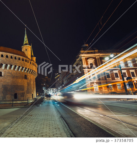 Barbican fortress in the historic center of Krakow 37358705