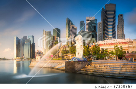 Business district and Marina bay in Singapore Business district and Marina bay in Singapore 37359367