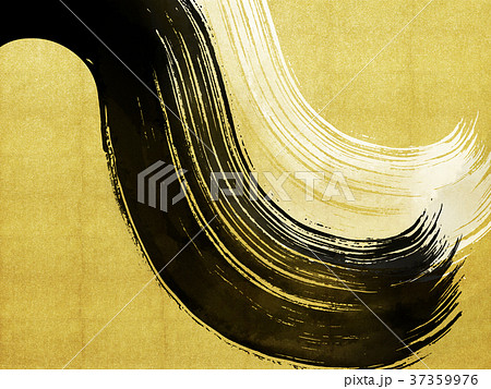 和風-筆-金箔 37359976