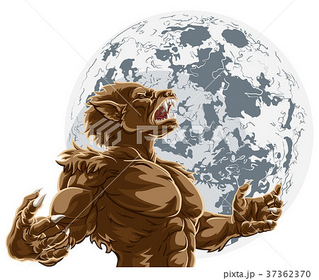 Werewolf Full Moon Scary Horror Monster Werewolf Full Moon Scary Horror Monster 37362370