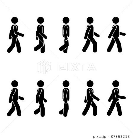 Man people various walking position Man people various walking position 37363218