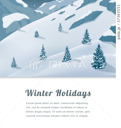 Landscape with mountain peaks. Winter sport Landscape with mountain peaks. Winter sport 37363551