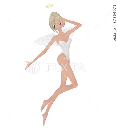 かわいい天使　フェアリー　妖精　perming2DCGイラスト素材 37364071