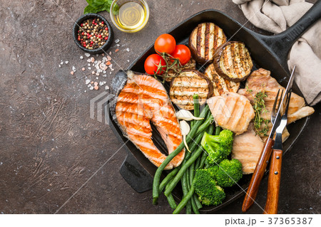 Healthy grill food Healthy grill food 37365387