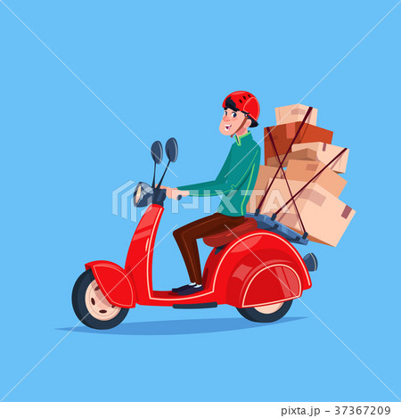 Express Delivery Service Icon Courier Boy Riding Express Delivery Service Icon Courier Boy Riding 37367209