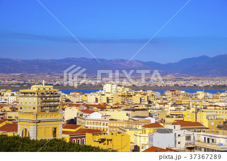 aerial view of Cagliari, in Sardinia, Italy 37367289